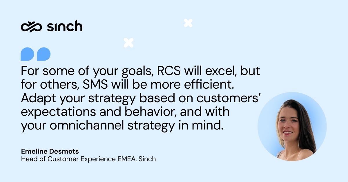 Why combine RCS and SMS in your marketing communications mix