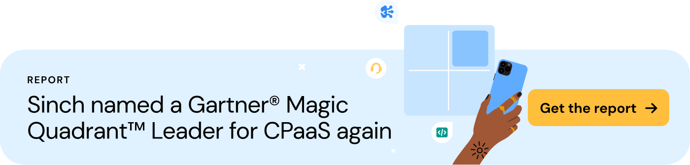 Sinch named a Leader in the 2024 Gartner Magic Quadrant for CPaaS