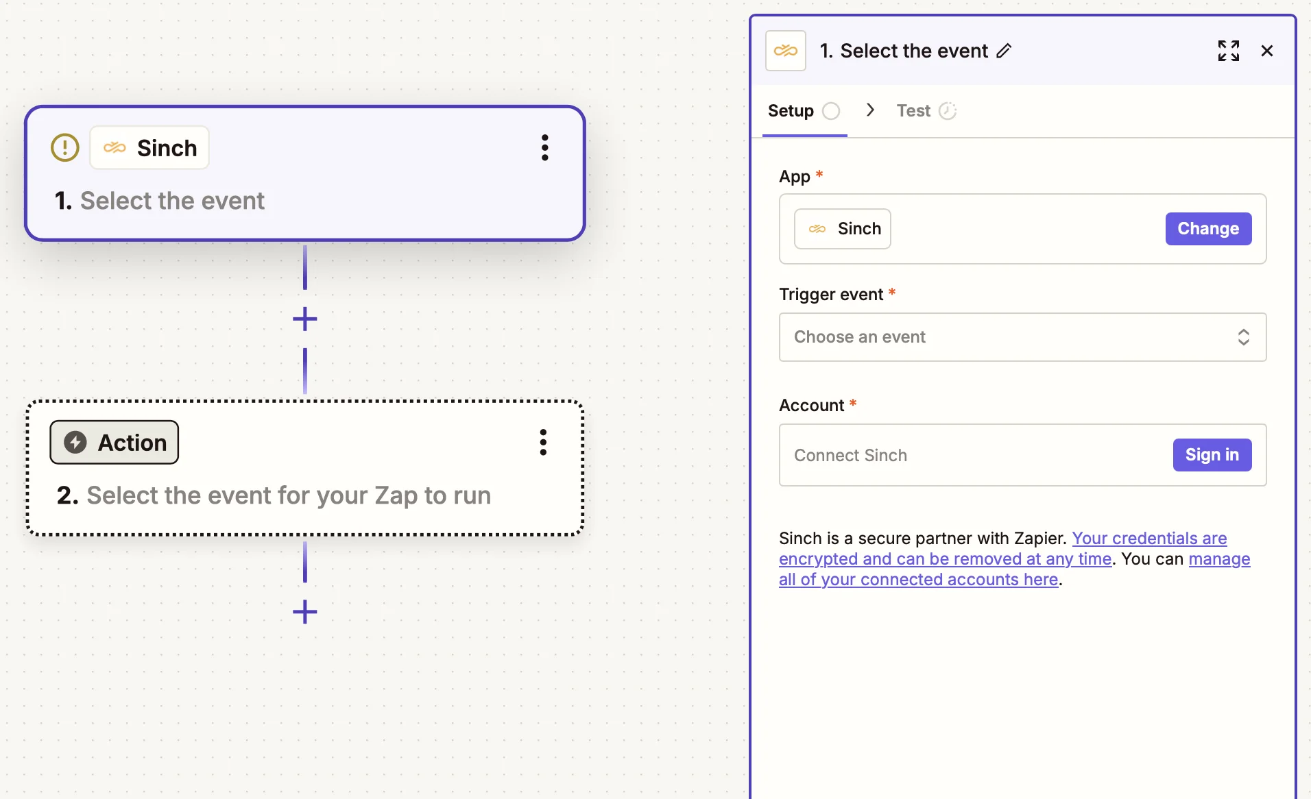 Image for Start sending SMS in Zapier in minutes