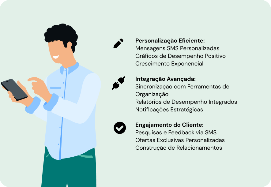 Personalização eficiente SMS