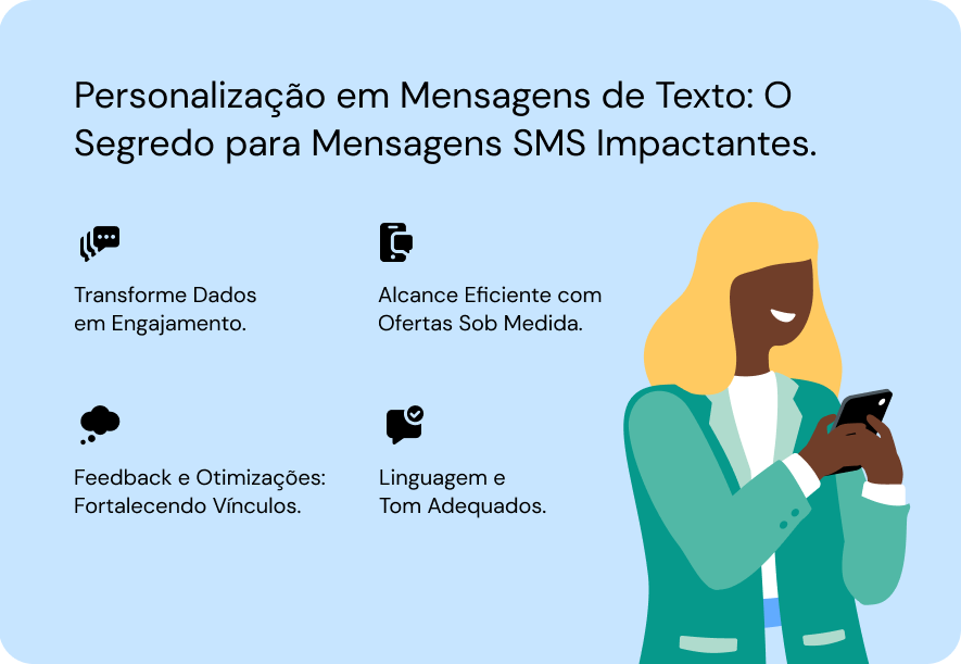 Personalização em Mensagem de Texto