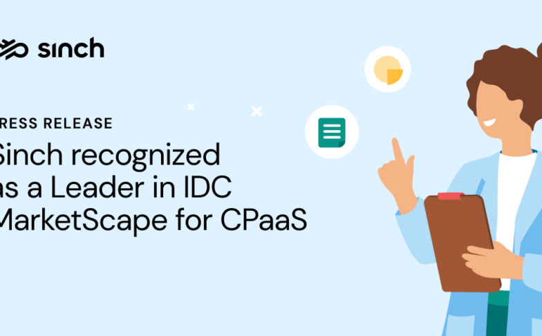 Image for Sinch recognized as a Leader in IDC MarketScape for CPaaS