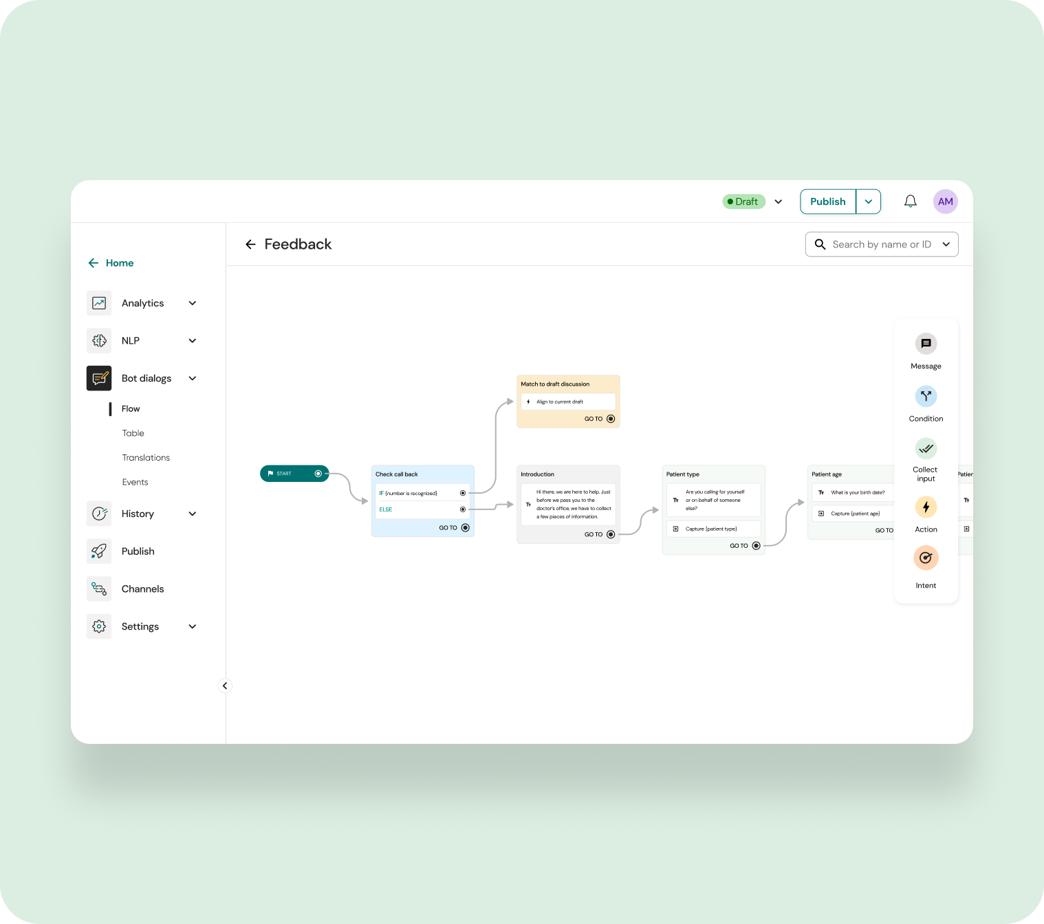 MINDD AI voice bot builder