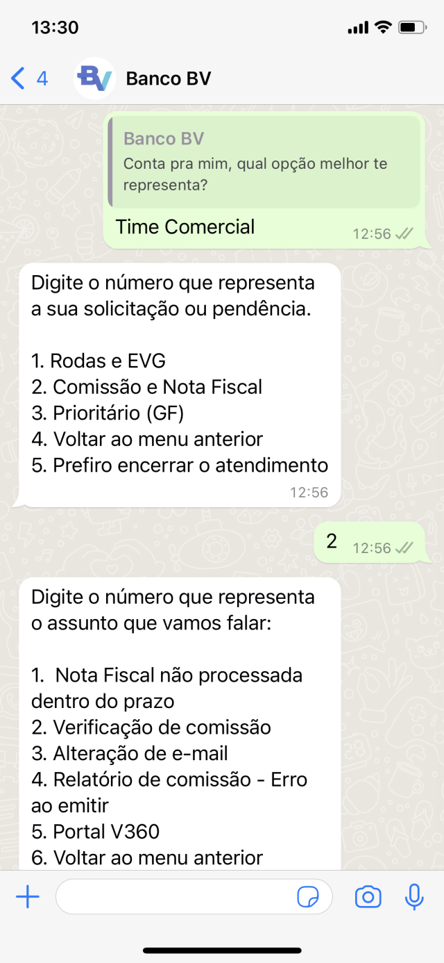 Banco BV chatbot