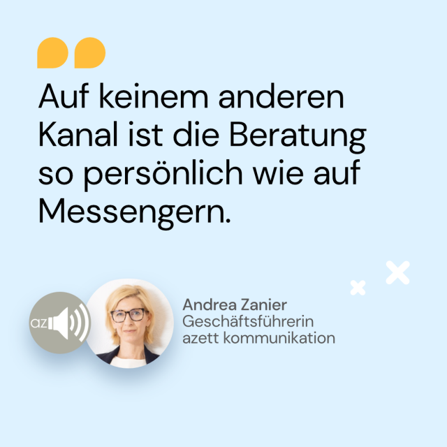 Zitat Andrea Zanier azett kommunikation