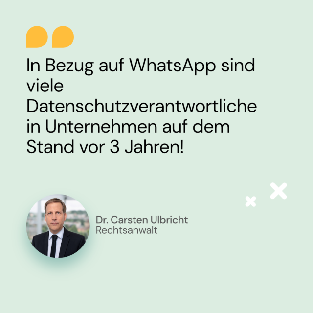 Zitat von Dr. Carsten Ulbricht Rechtsanwalt über Datenschutzverantwortliche