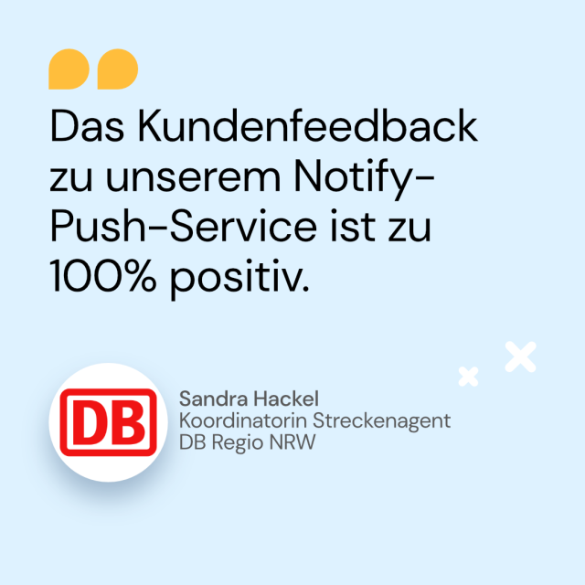 Zitat Sandra Hackel DB Regio NRW