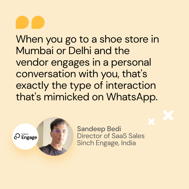 Quote Sandeep Bedi Sinch Engage