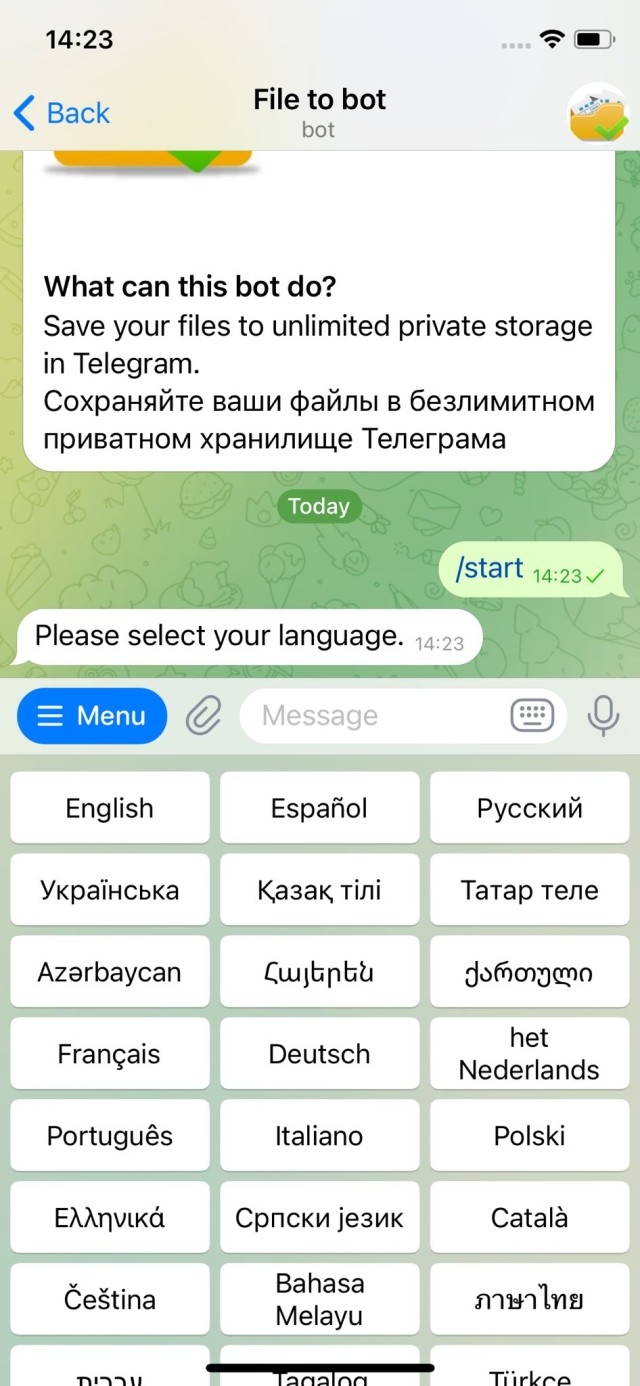 Filetobot Telegram Bot 02