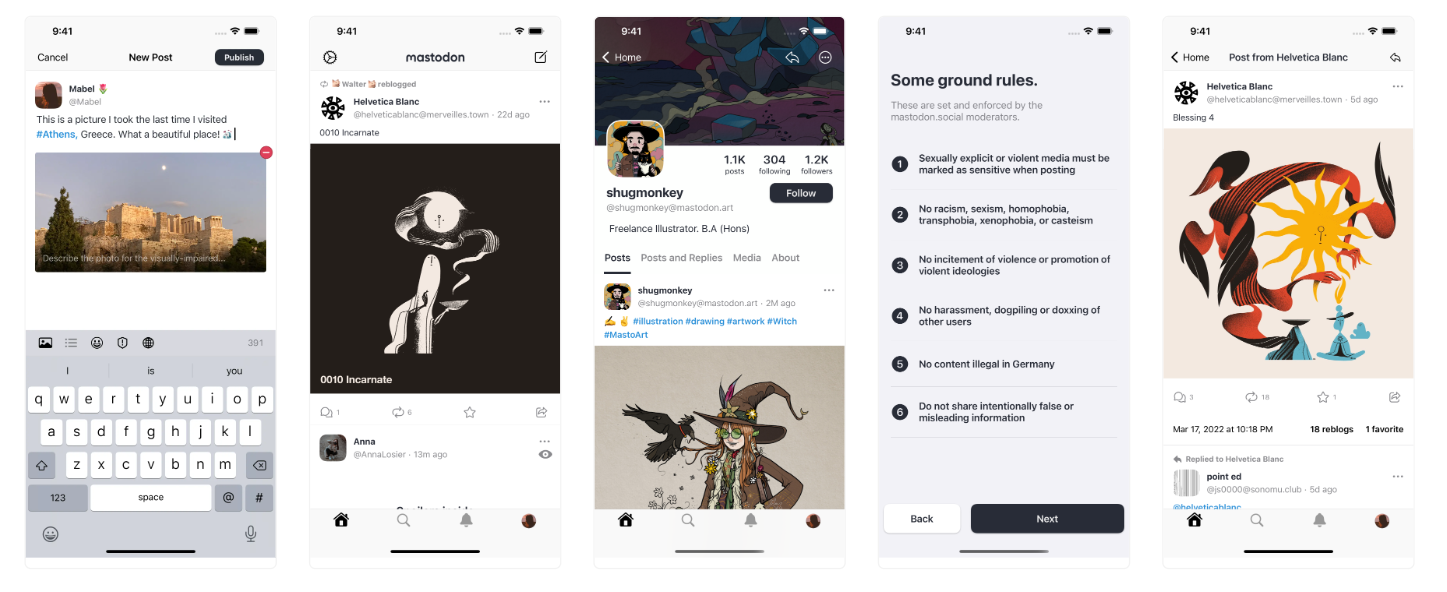 Mastodon Screenshots