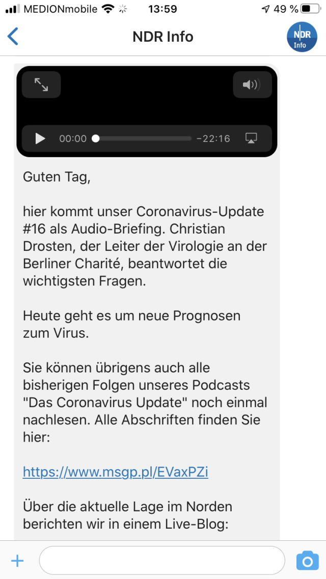 NDR Info Notify Newsletter