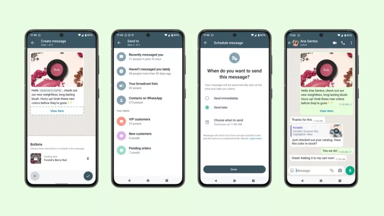 One-to-many messages for WhatsApp Business App