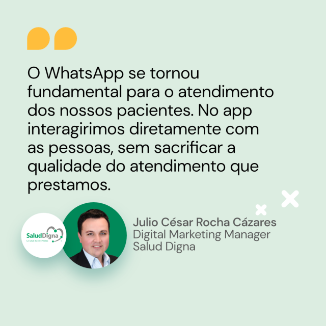 Depoimento Julio Cesar Rocha vantagens WhatsApp