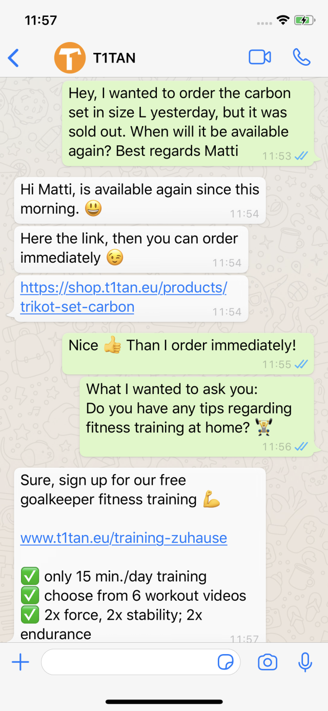 T1TAN Whatsapp Commerce