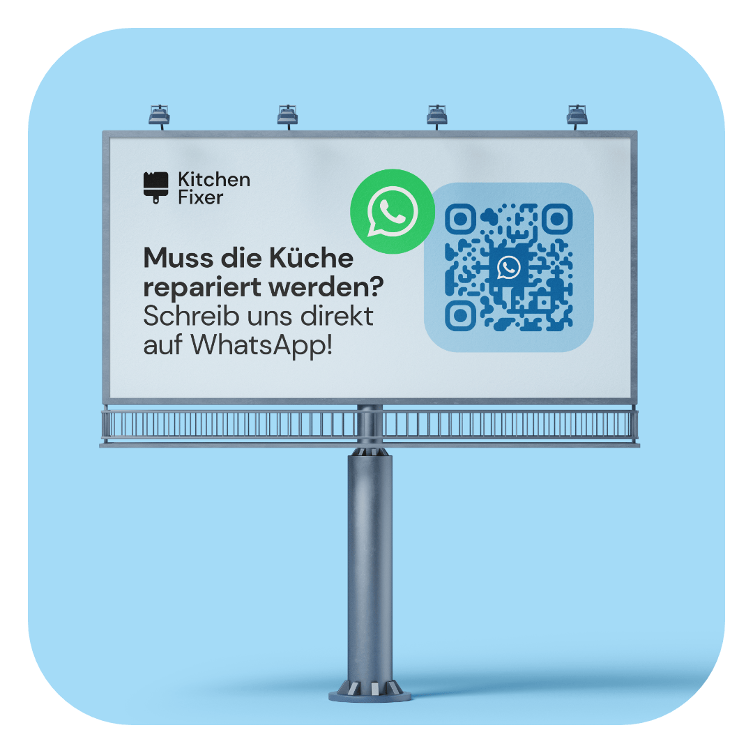 WhatsApp QR Code Plakat 