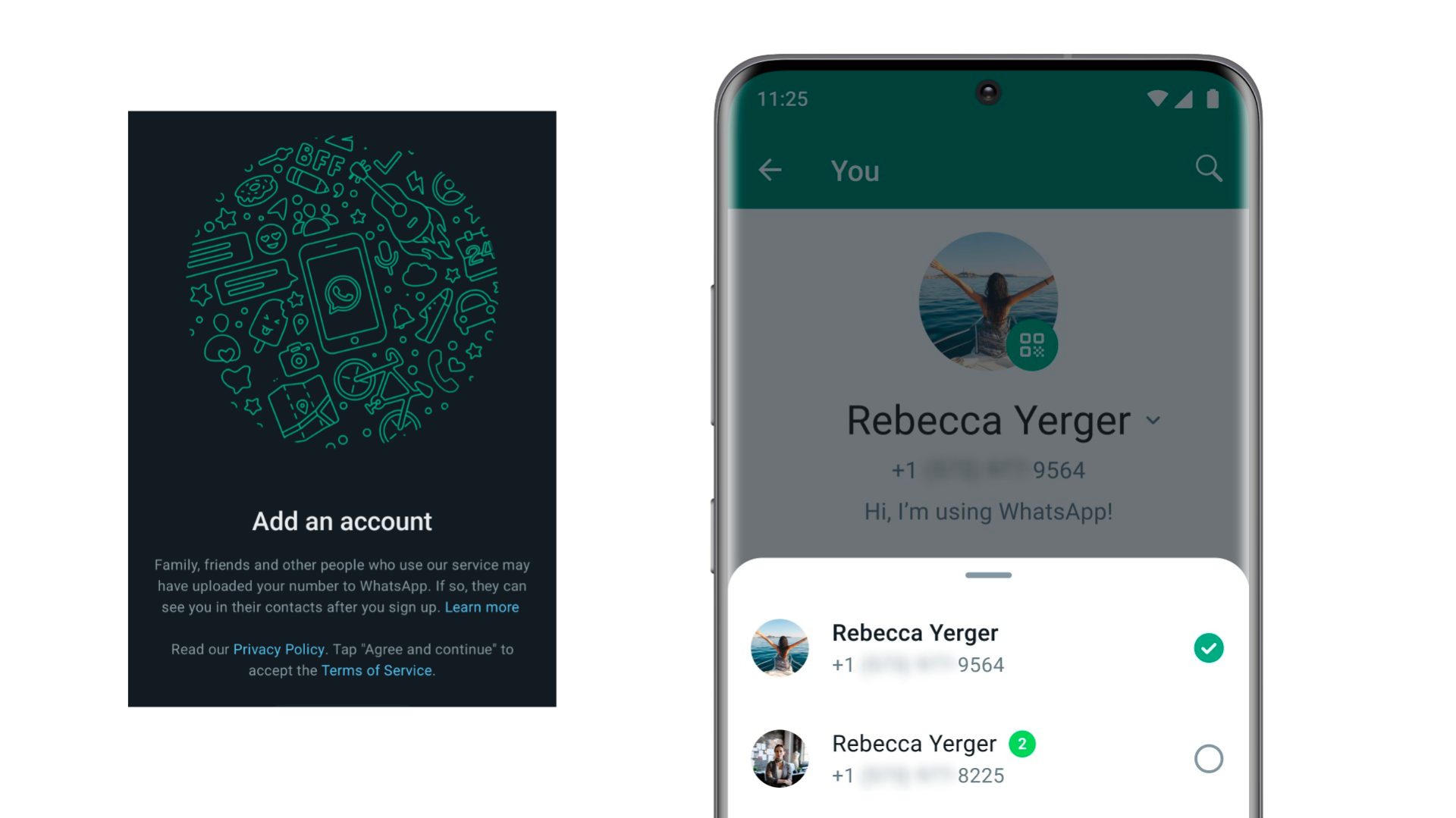 multiple accounts whatsapp