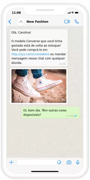 new fashion produto de volta ao estoque