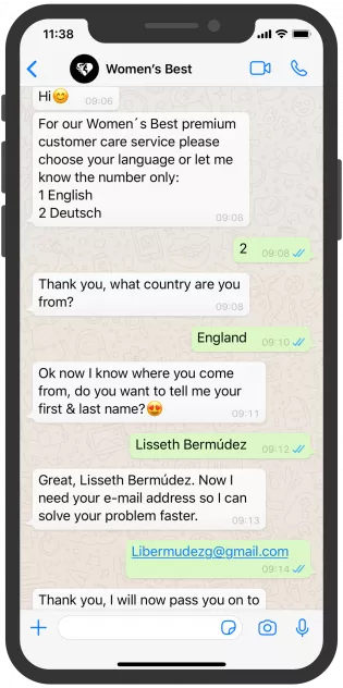 womens-best-chatbot whatsapp english