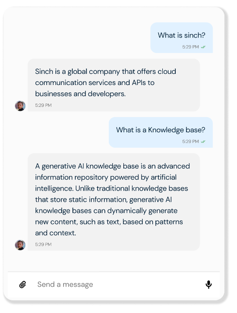 Knowledge base AI approach