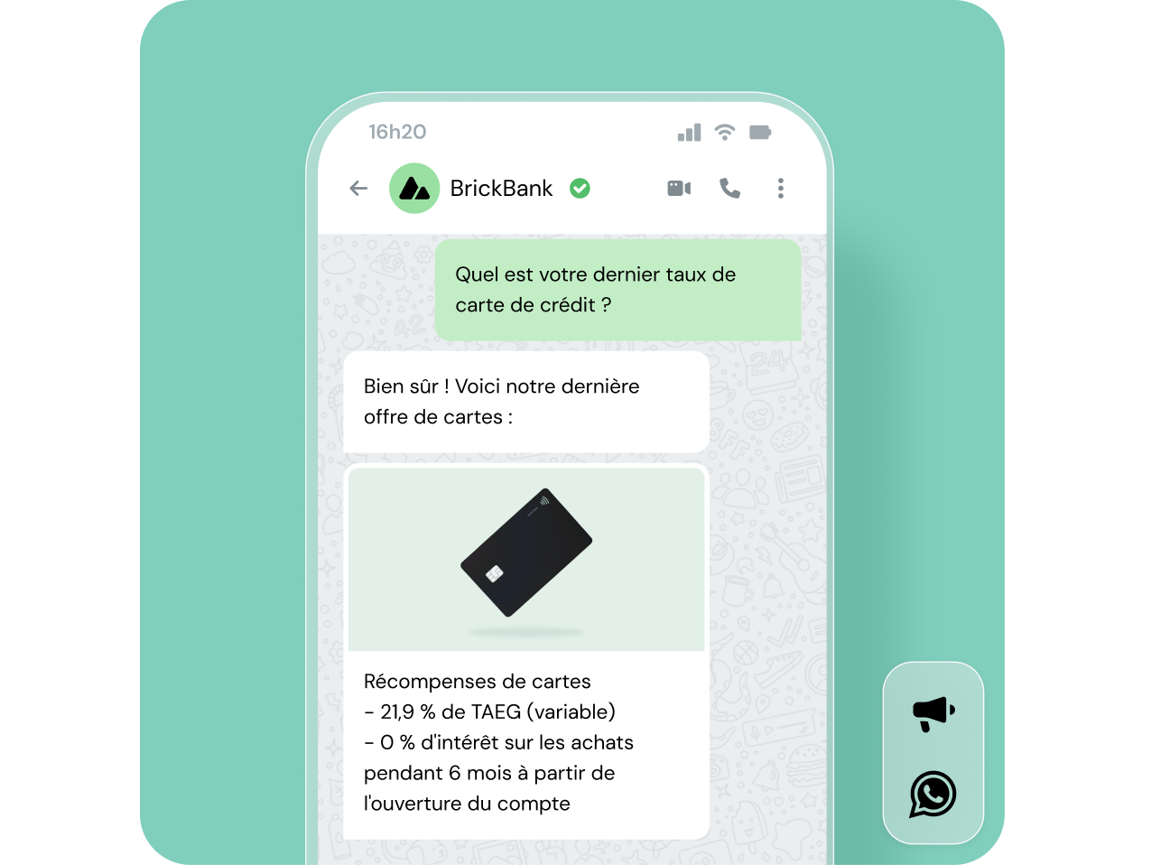 Image pour Entamez des conversations de qualité avec 2 milliards d'utilisateurs de WhatsApp dans le monde.