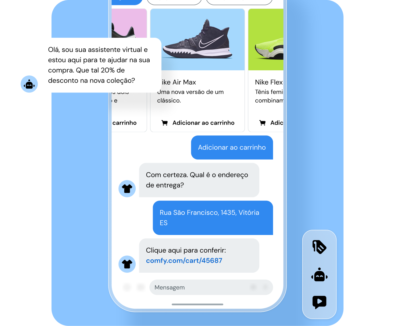 Imagem para Crie anúncios com os quais os clientes possam conversar