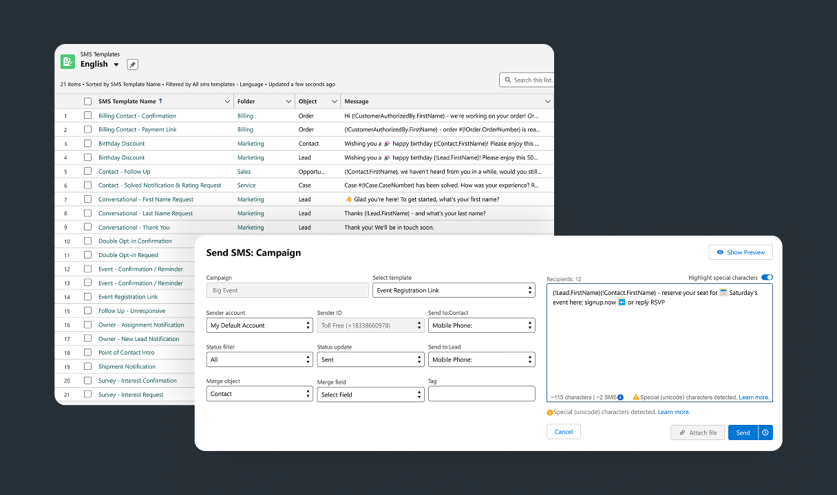 Image for Reach your audience with personalized bulk campaigns using templates 