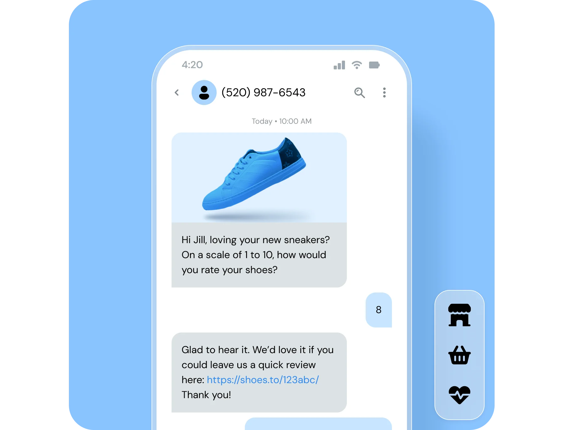 Text message survey platform | Sinch Engage