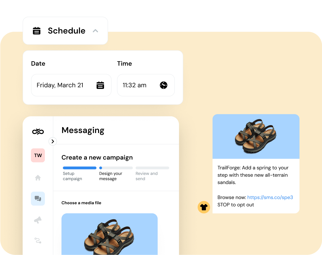 Image for Get setup and drive value from texting—faster