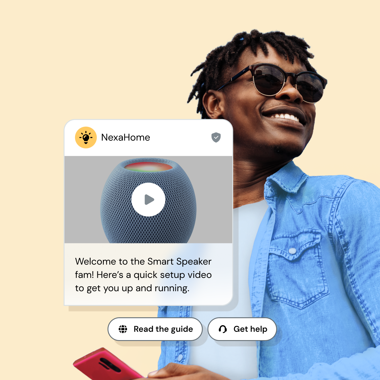 Text an experience with RCS