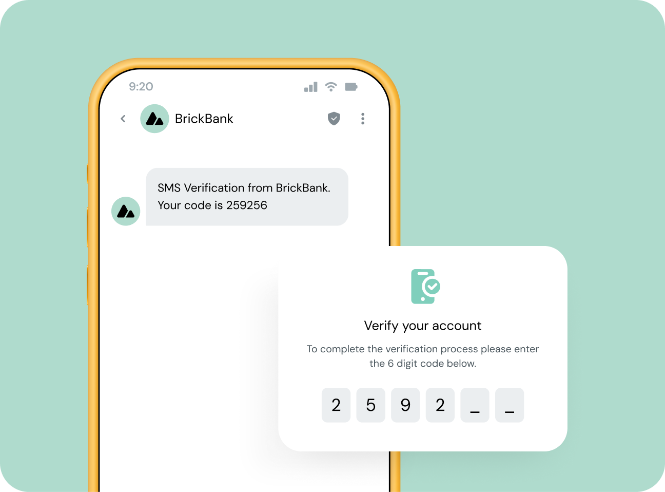 Image for Protect sensitive data with two-factor authentication text messages