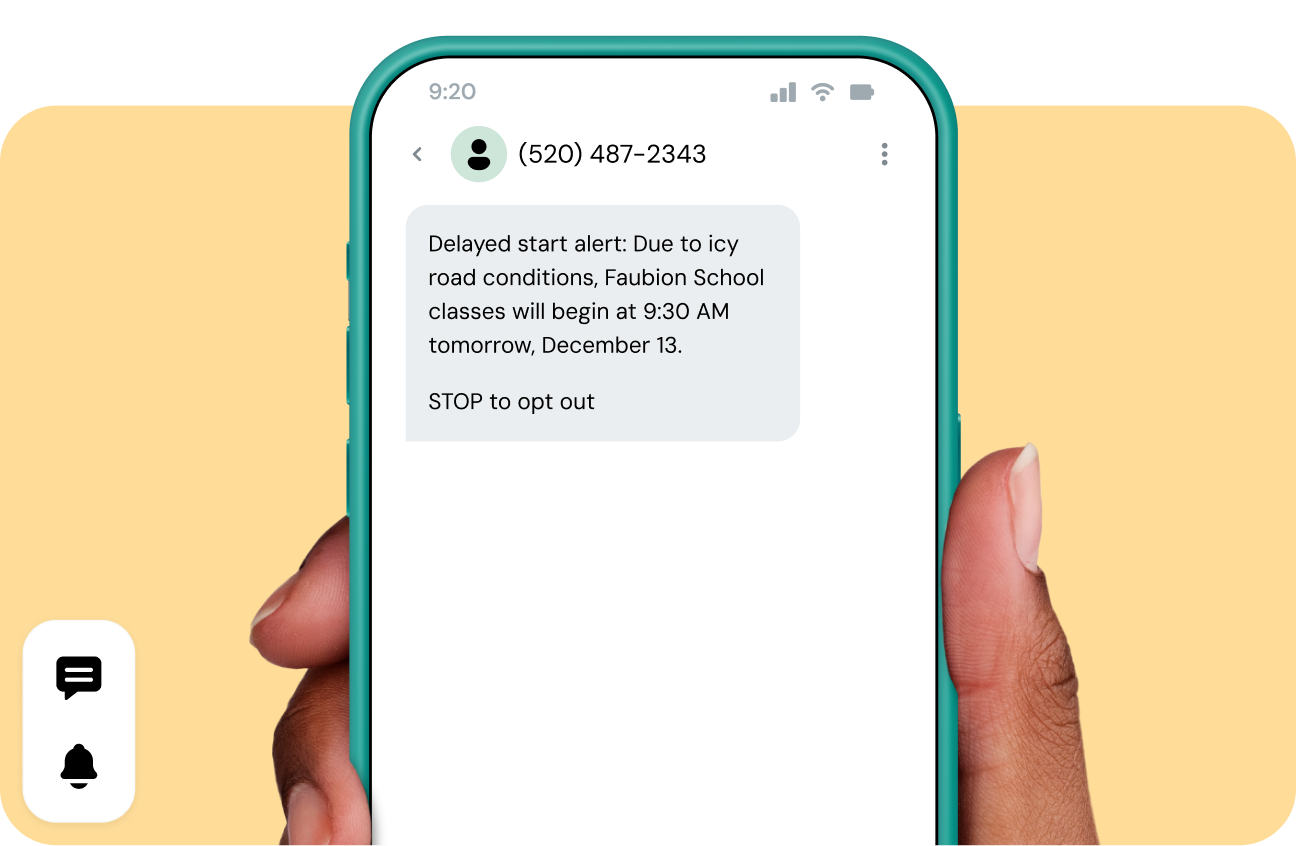 Image for Keep your people safe with emergency text notifications