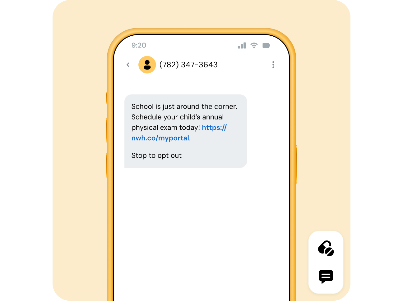 Image for Text everyone at once with text broadcast service