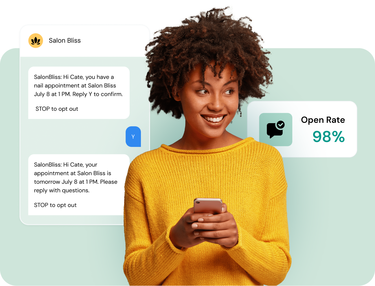 Image for Send texts straight from your email with Sinch Engage