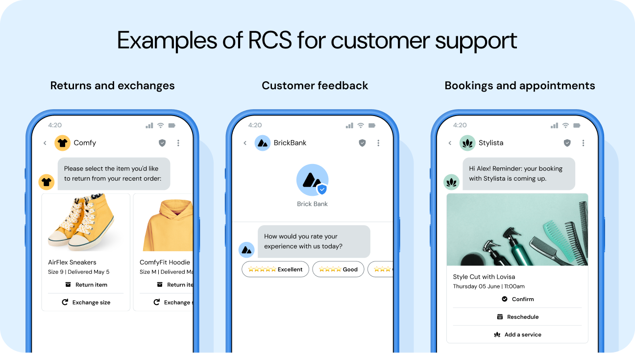 Image for Using RCS for happier customers