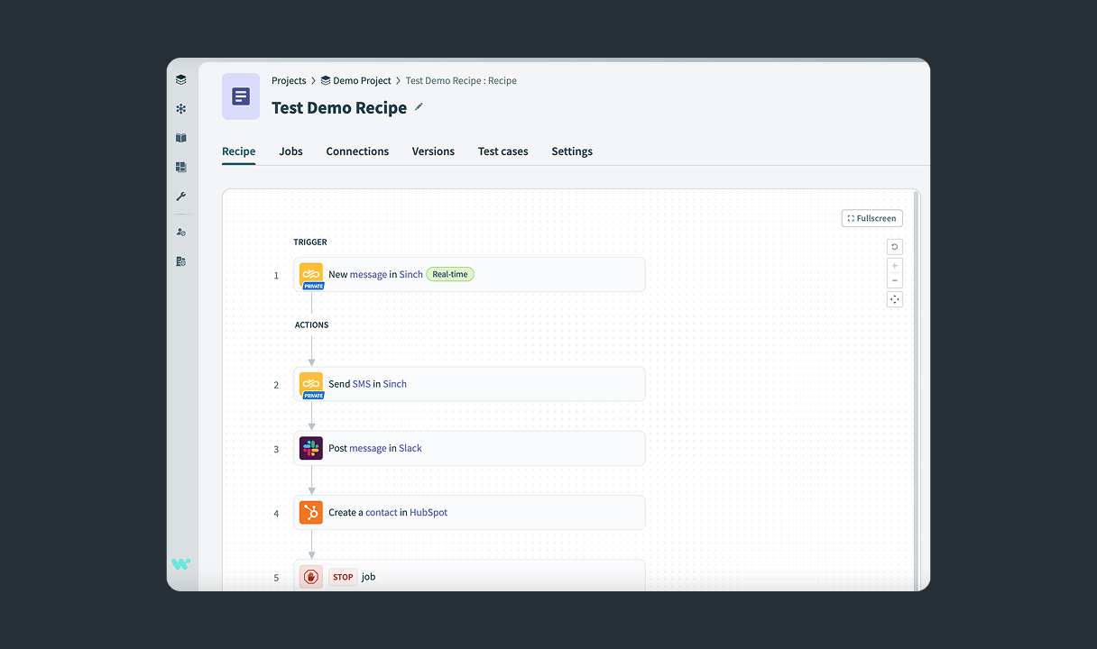Image for Automate SMS and MMS to boost engagement, all within your Workato workflows