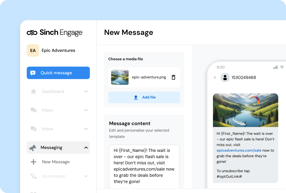 Image for A powerful text message platform