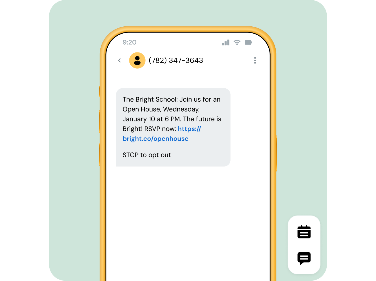 Image for Text everyone at once with text broadcast service