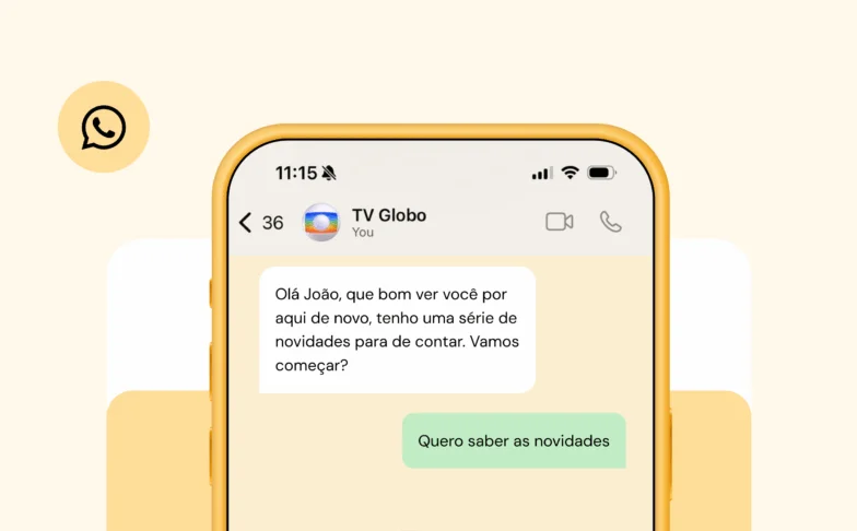 Imagem para Como a Sinch ajudou a TV Globo a expandir seu alcance e engajamento no WhatsApp com experiências conversacionais personalizadas