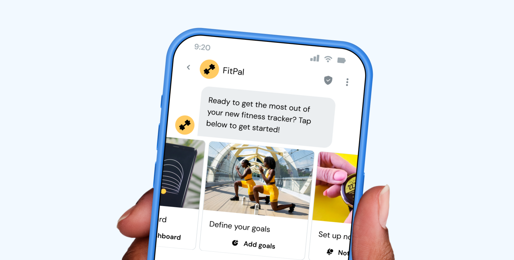 Image for 20+ Ready-to-use SMS templates & ideas for gyms, trainers & fitness studios