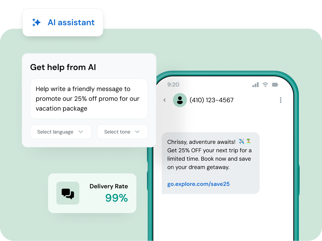 Image for Use AI to create smarter, personalized messages fast 