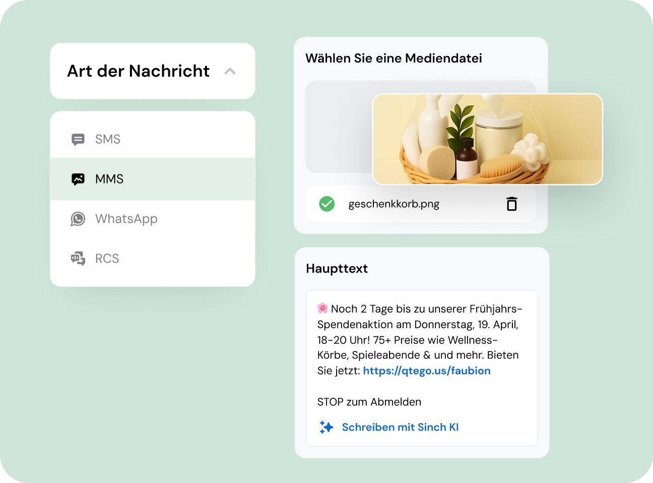 Image for Mit SMS die Schulgemeinschaft verbunden halten  