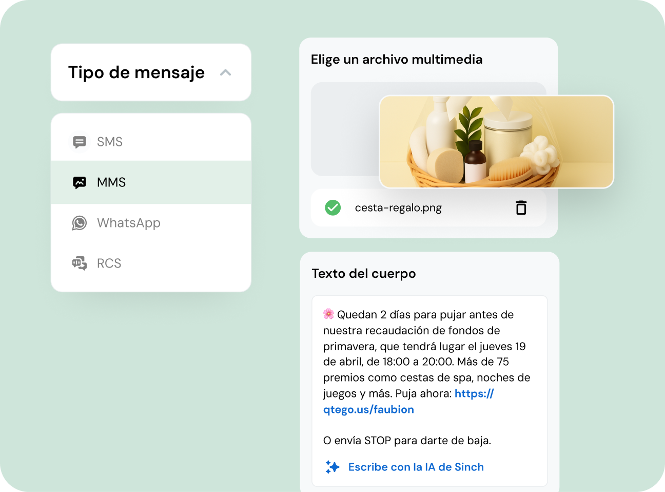 Image for Mantén tu centro conectado con el uso de mensajes de texto  