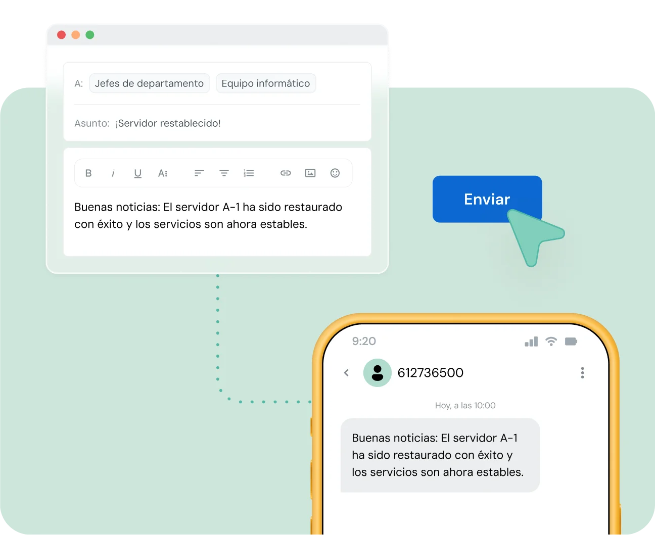 Imagen para Mantente en tu bandeja de entrada de email mientras envías mensajes a los clientes