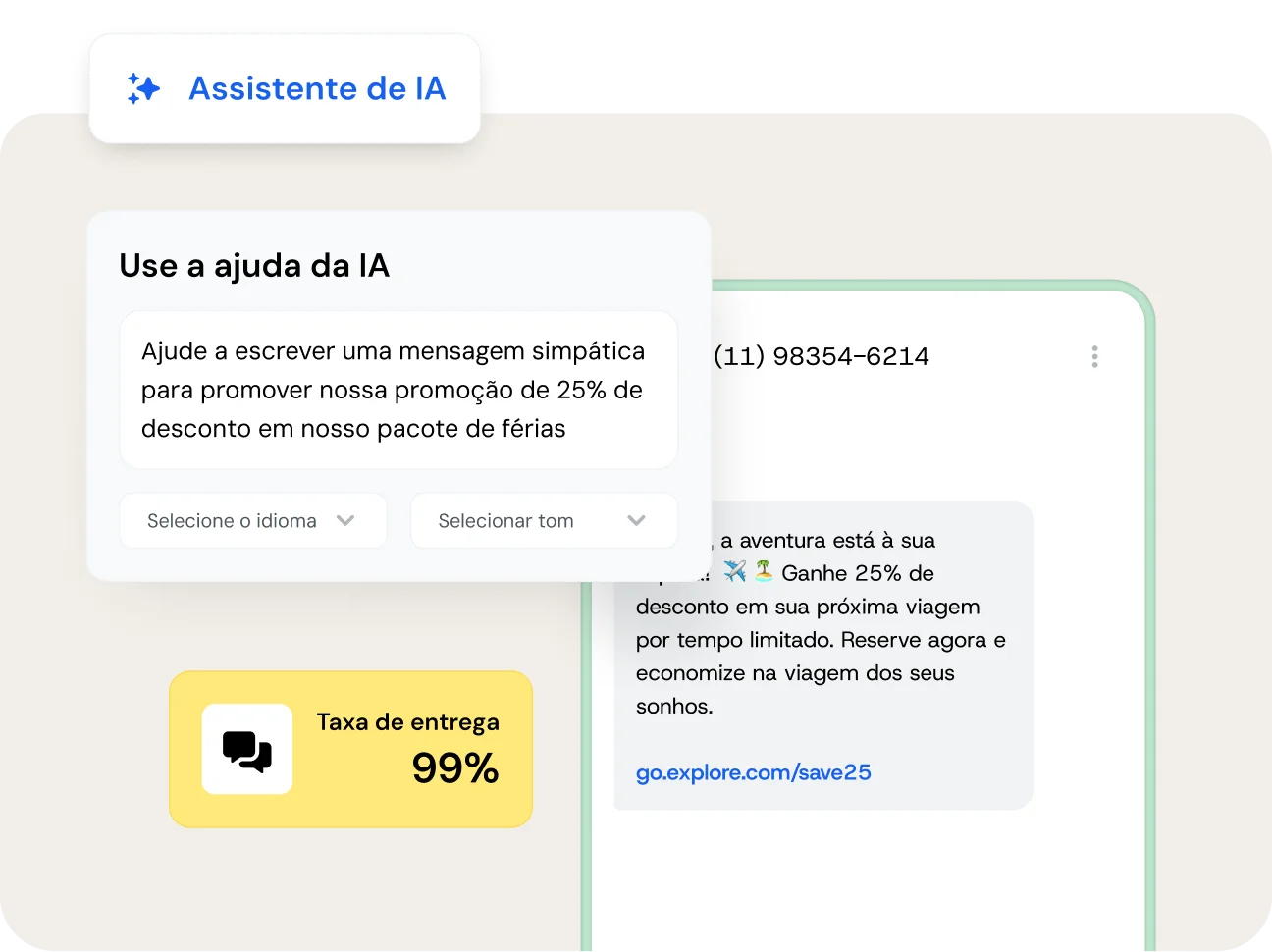 Image for Um serviço de marketing por mensagem de texto que sua equipe vai adorar