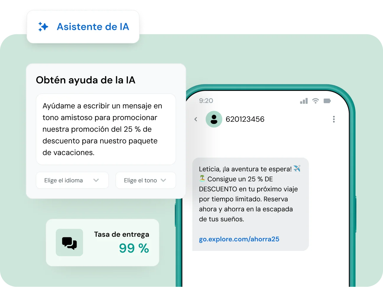 Image for Utiliza la IA para crear rápidamente mensajes más inteligentes y personalizados  