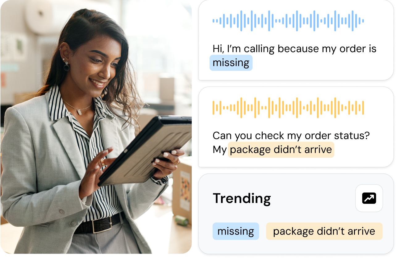 Image for Track customer feedback and trends with call transcription