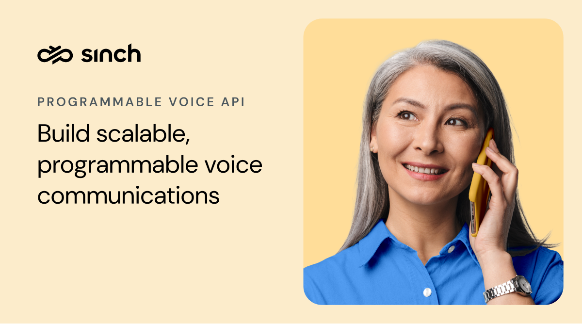 Sinch Programmable Voice API | Scalable Voice API Solutions