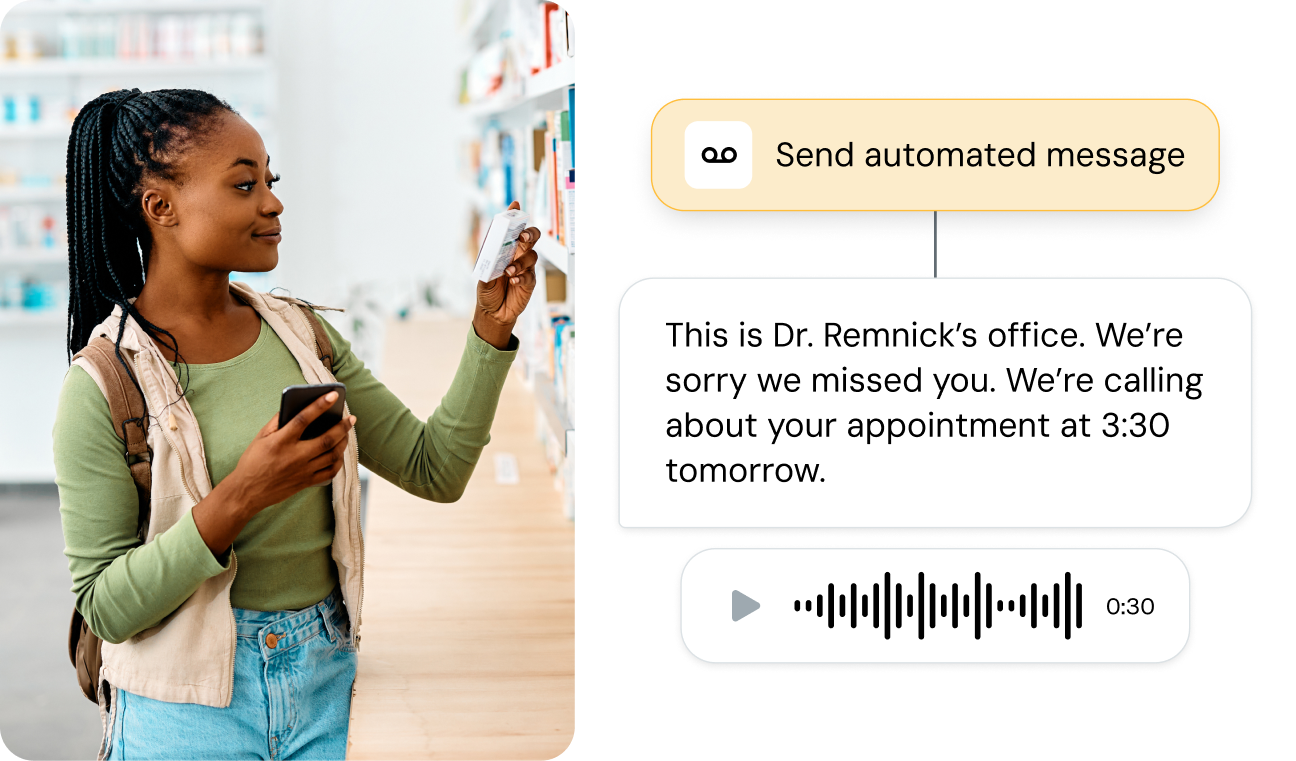 Image for Deliver the right message to a person or a voicemail