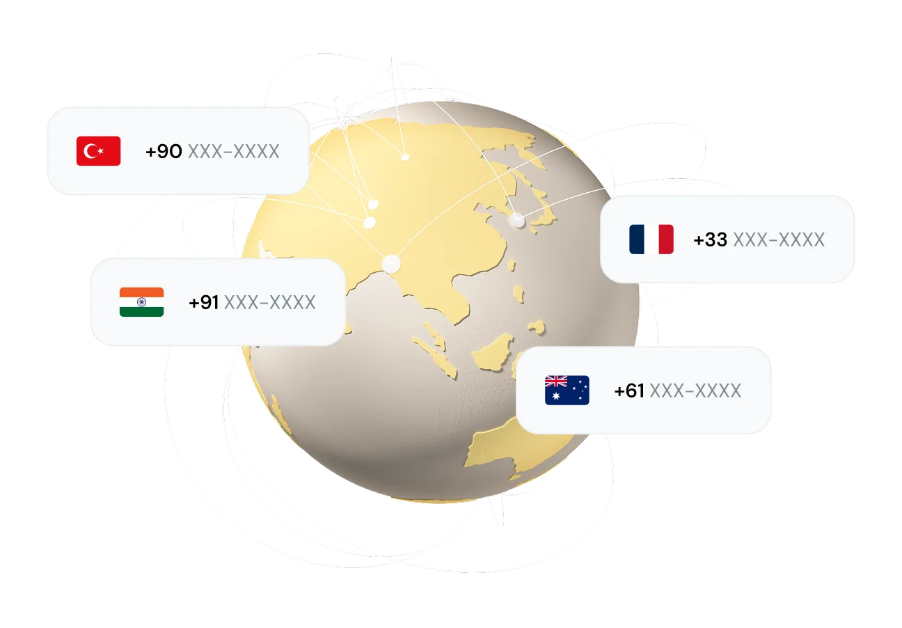 Image for Get virtual number coverage in 145 countries with Sinch