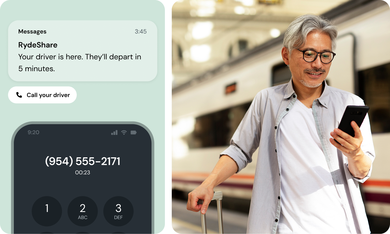 Image for Protect privacy with number masking